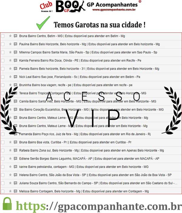 Veja como é o Book GP Acompanhantes após adquirir o acesso